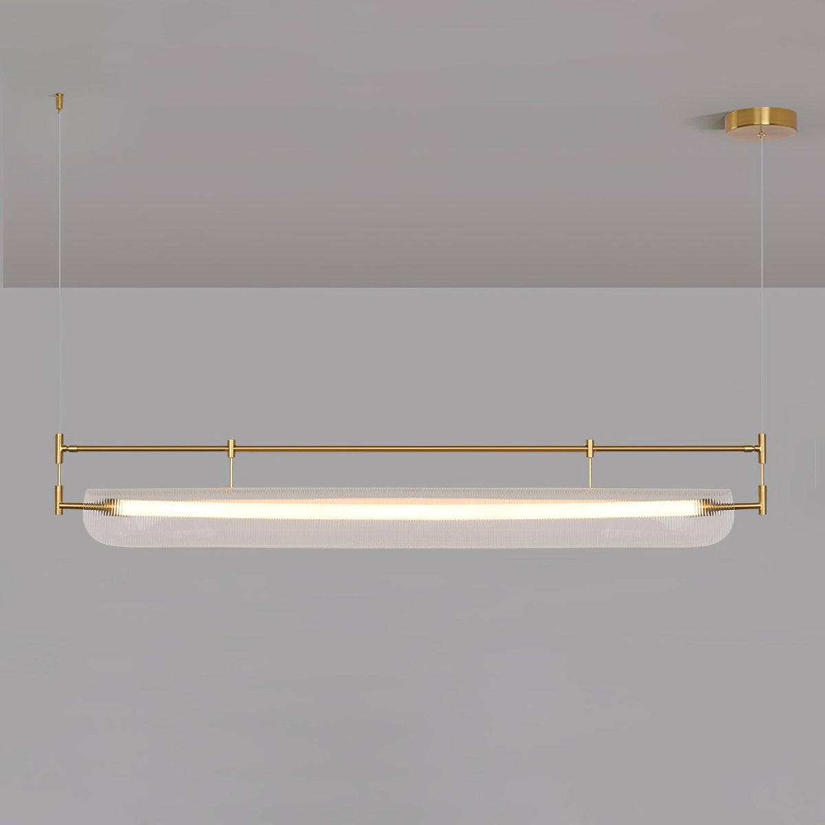 Zorista Lustre Linéaire en Acrylique Long