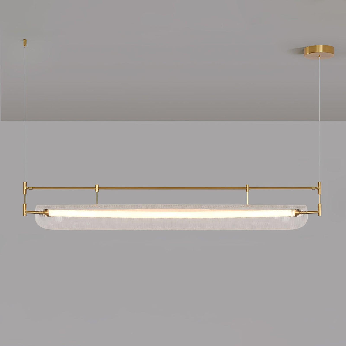 Zorista Lustre Linéaire en Acrylique Long