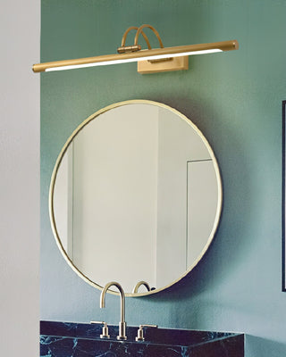 Fergus Applique Murale Linéaire Coiffeuse Laiton