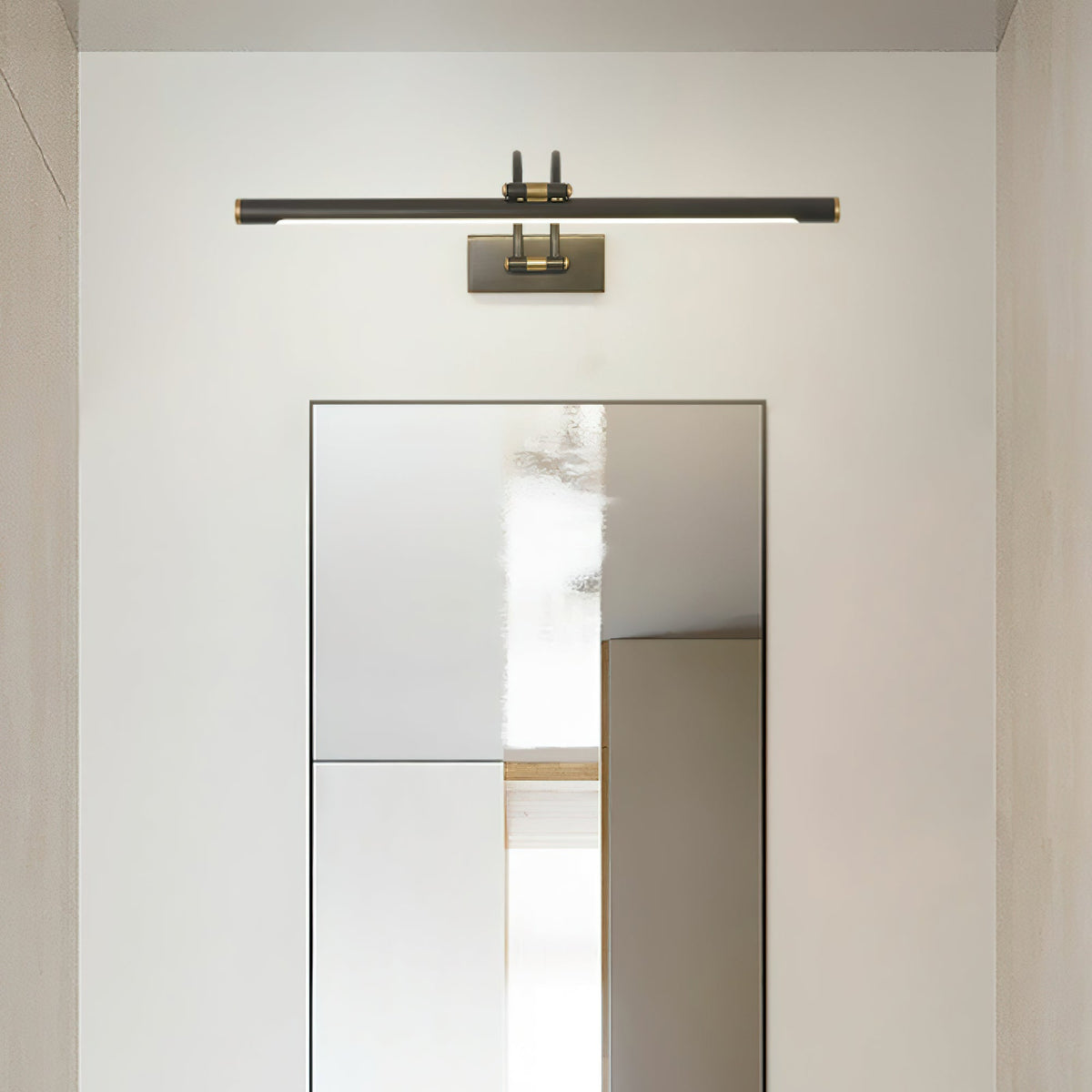 Fergus Applique Murale Linéaire Coiffeuse Laiton
