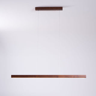 Elowen Suspension linéaire minimaliste en bois-Luire