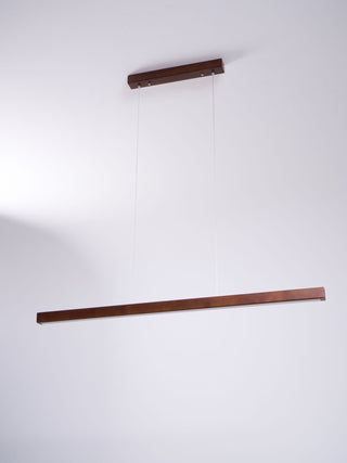 Elowen Suspension linéaire minimaliste en bois-Luire