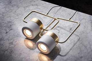 Solara Suspension Ajustable en Verre avec Laiton