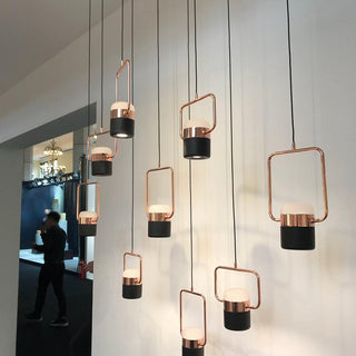 Solara Suspension Ajustable en Verre avec Laiton