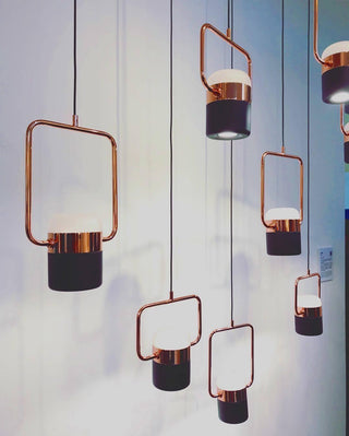 Solara Suspension Ajustable en Verre avec Laiton