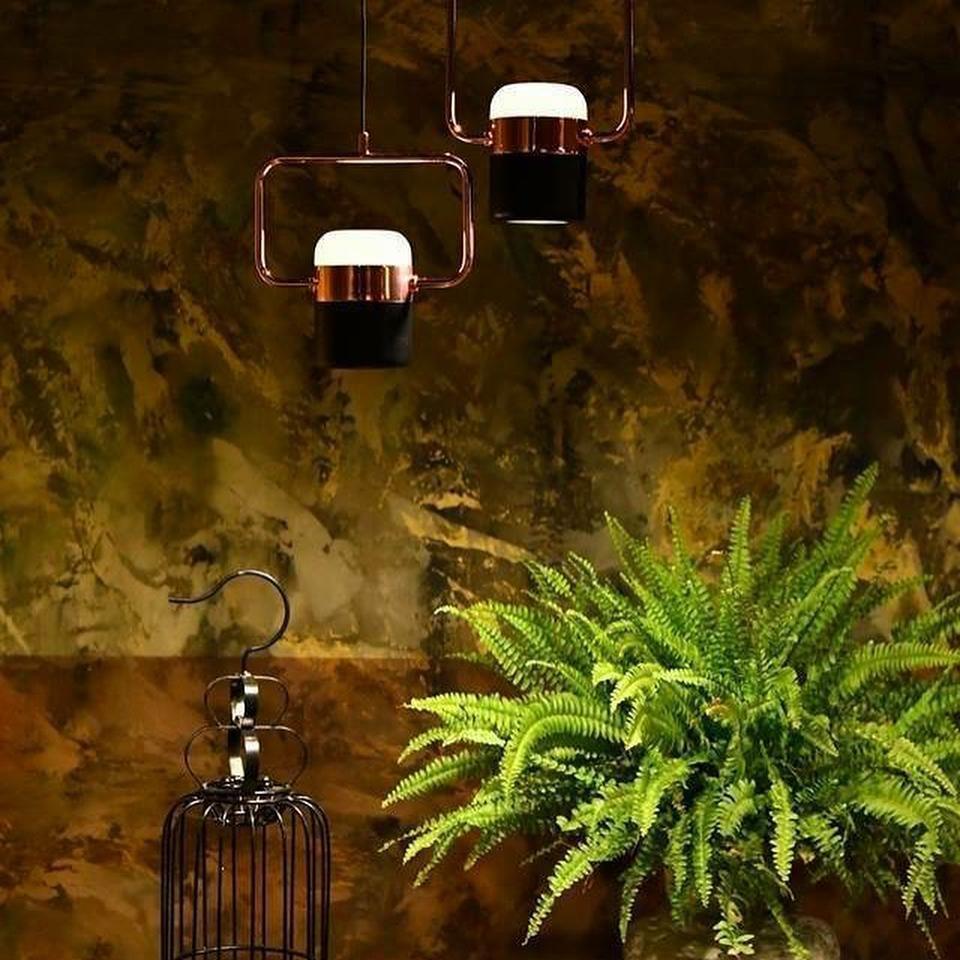 Osoria Suspension Ajustable en Verre avec Laiton