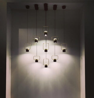 Solara Suspension Ajustable en Verre avec Laiton