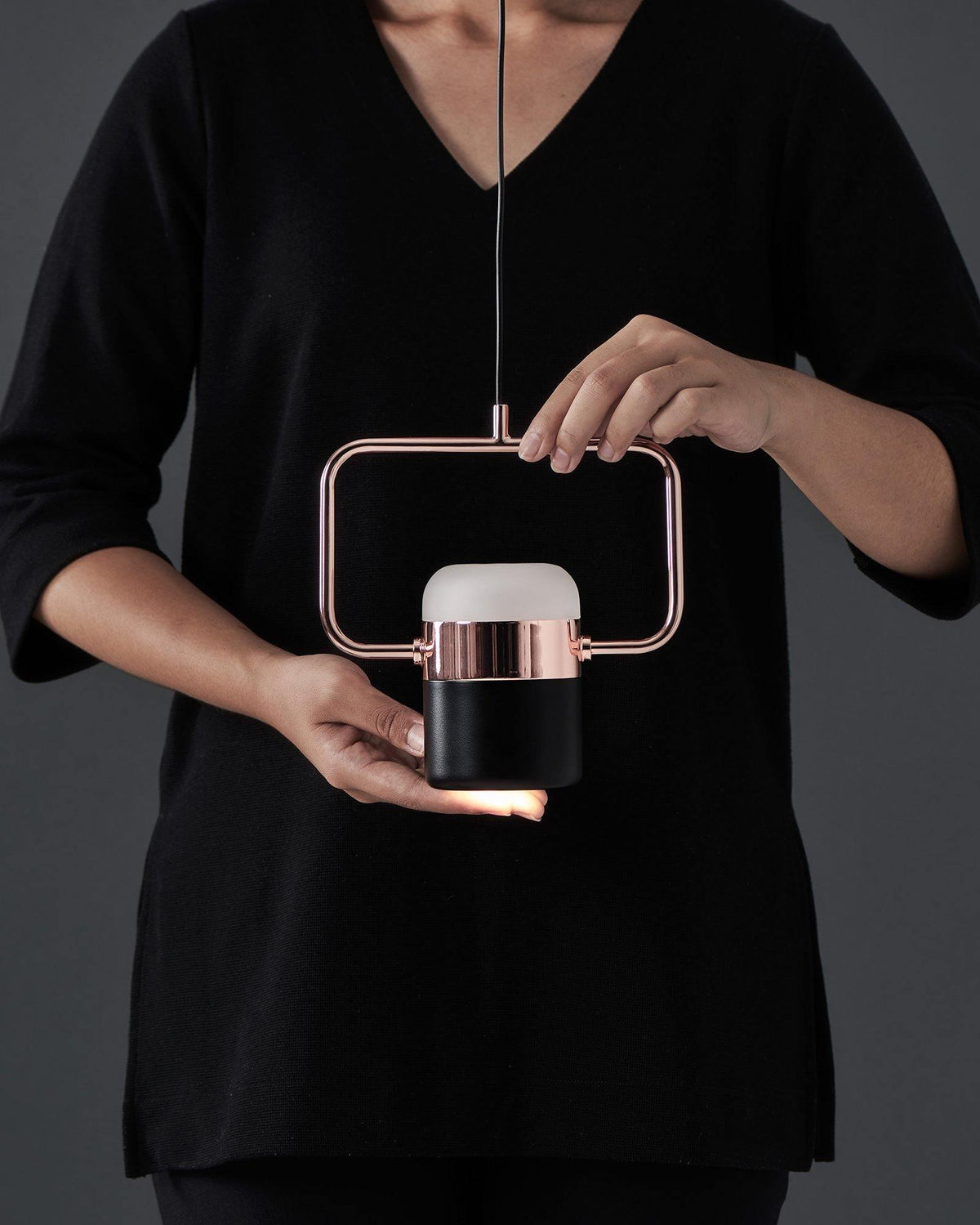 Osoria Suspension Ajustable en Verre avec Laiton