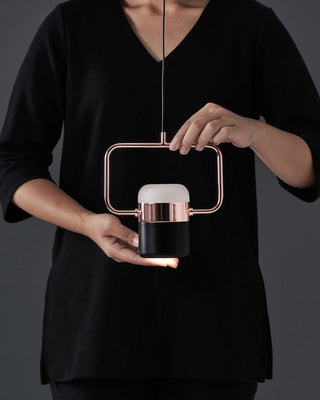 Solara Suspension Ajustable en Verre avec Laiton