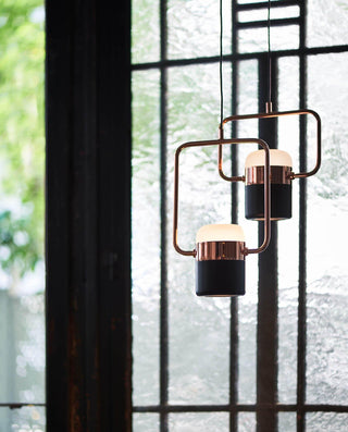 Solara Suspension Ajustable en Verre avec Laiton
