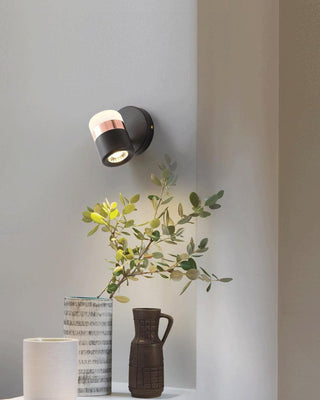 Lustra Applique Murale Verre Noir Ajustable