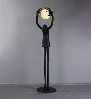 Lynorel Figurative Lampadaire Noir