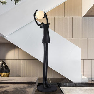 Lynorel Figurative Lampadaire Noir