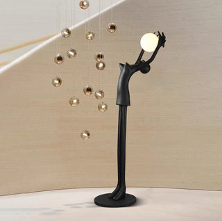 Lynorel Figurative Lampadaire Noir