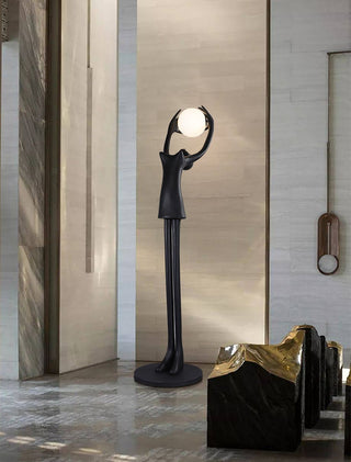 Lynorel Figurative Lampadaire Noir