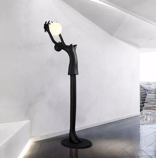 Lynorel Figurative Lampadaire Noir