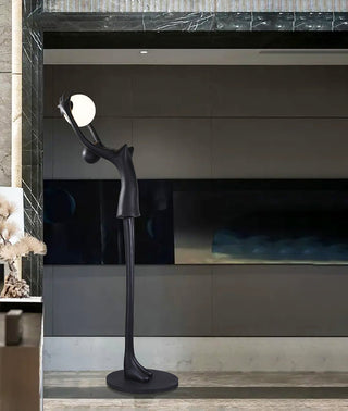 Lynorel Figurative Lampadaire Noir