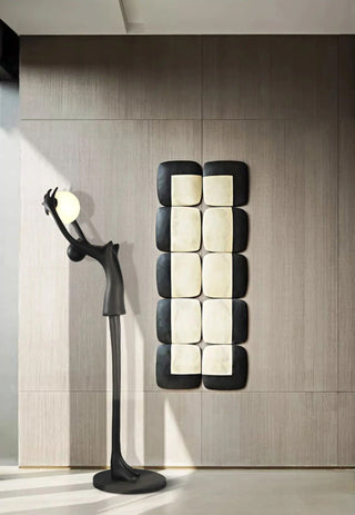 Lynorel Figurative Lampadaire Noir
