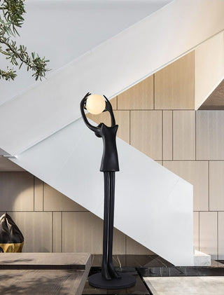 Lynorel Figurative Lampadaire Noir