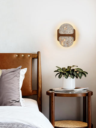 Liora Travertine Wall Light-Neutral Decor