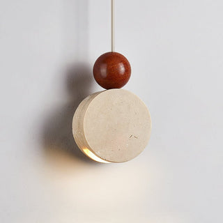 Suspension Pendulum Jaune Travertin