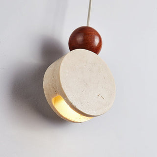 Suspension Pendulum Jaune Travertin