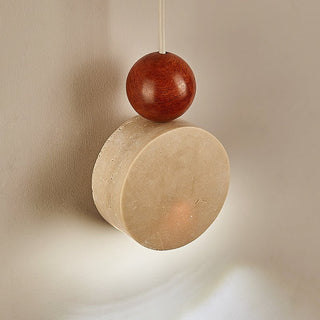 Suspension Pendulum Jaune Travertin