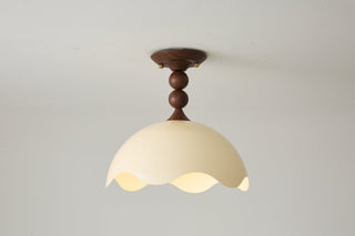 Liora Scallop Ceiling Light-Neutral Decor