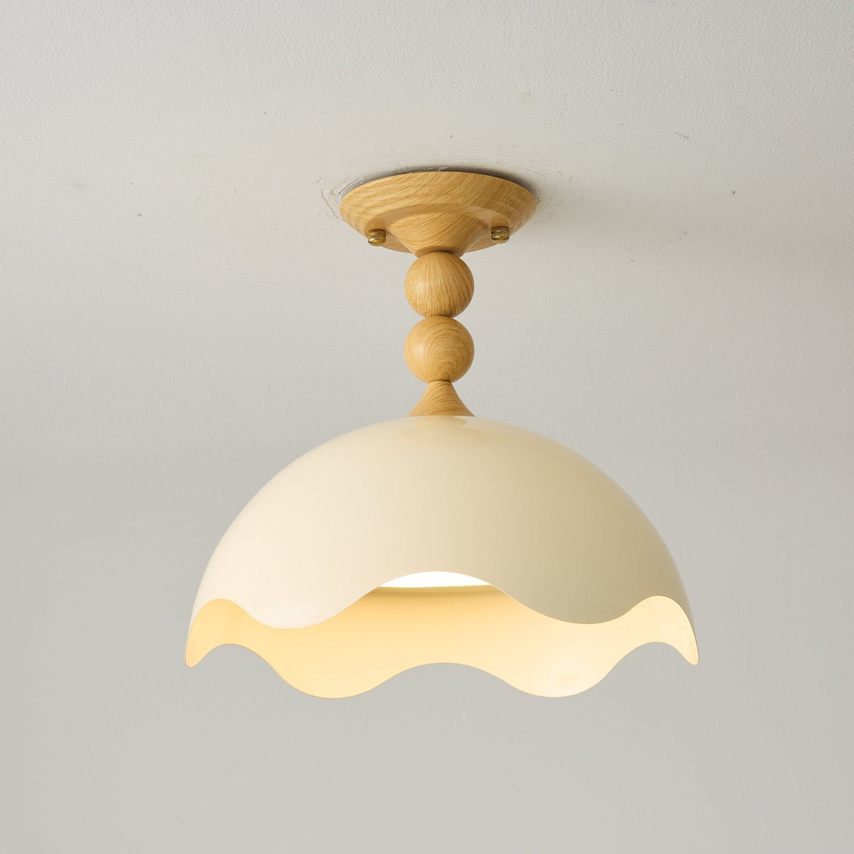 Liora Scallop Ceiling Light-Neutral Decor