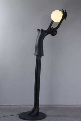 Lynorel Figurative Lampadaire Noir