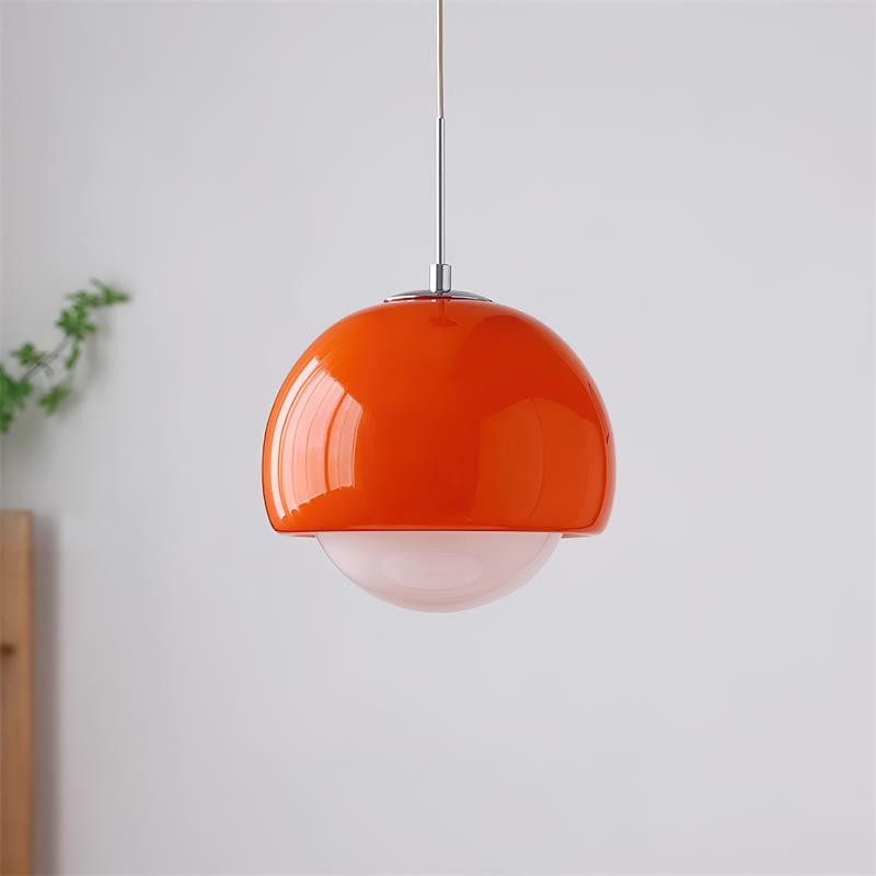Lipko Pendant Light Glass Globe Retro Modern Colorful-Neutral Decor