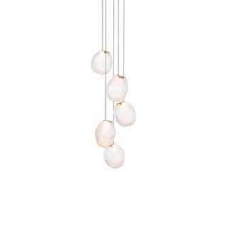 Liquid Glass Stone Pendant Light-Neutral Decor