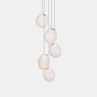 Liquid Glass Stone Pendant Light-Neutral Decor