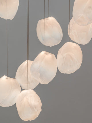 Liquid Glass Stone Pendant Light-Neutral Decor