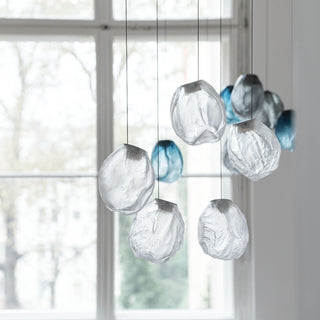 Liquid Glass Stone Pendant Light-Neutral Decor