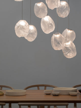 Liquid Glass Stone Pendant Light-Neutral Decor