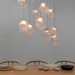 Liquid Glass Stone Pendant Light-Neutral Decor