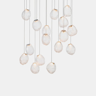 Liquid Glass Stone Pendant Light-Neutral Decor