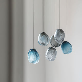 Liquid Glass Stone Pendant Light-Neutral Decor