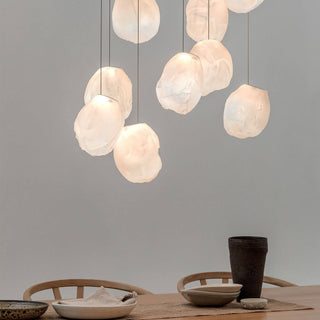 Liquid Glass Stone Pendant Light-Neutral Decor