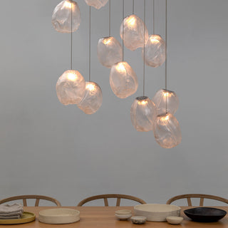 Liquid Glass Stone Pendant Light-Neutral Decor