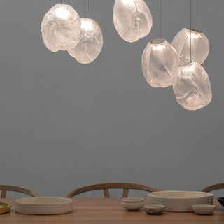 Liquid Glass Stone Pendant Light-Neutral Decor