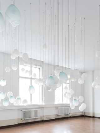 Liquid Glass Stone Pendant Light-Neutral Decor