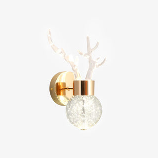 Timber Lampe Murale en Cristal de Cerf de Luxe Postmoderne