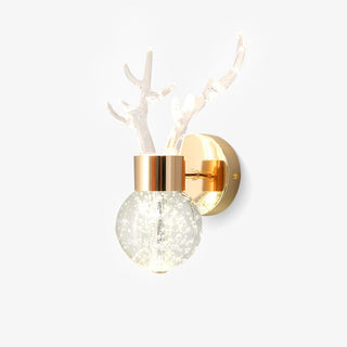 Timber Lampe Murale en Cristal de Cerf de Luxe Postmoderne