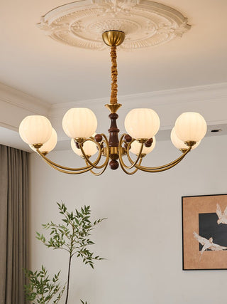 Omirara Lustre en Bois Vintage