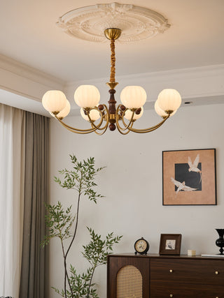 Omirara Lustre en Bois Vintage