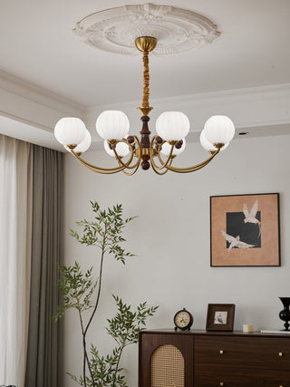 Omirara Lustre en Bois Vintage