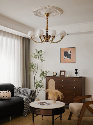 Omirara Lustre en Bois Vintage