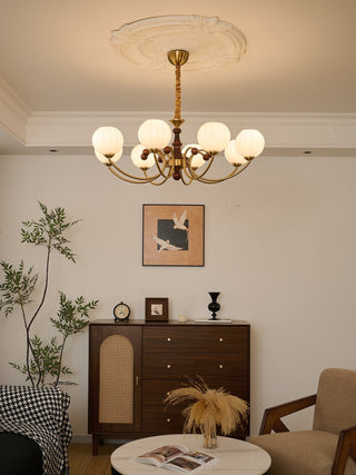 Omirara Lustre en Bois Vintage